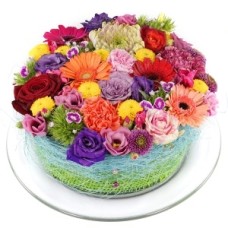 Mother's Day colorful flower cake (Disco flower cake fur standard)